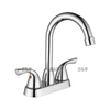 Sly duas alça de alça de níquel escovado Hot e Cold Water Wash Bather Banheiro Torneiras Lavatórias