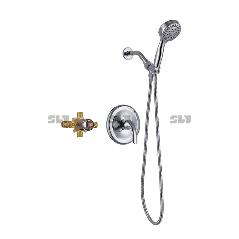 Escova ascastadas níquel chuveiro combo combo chuveiro combo conjunto de chuveiro kit de acabamento de chuveiro