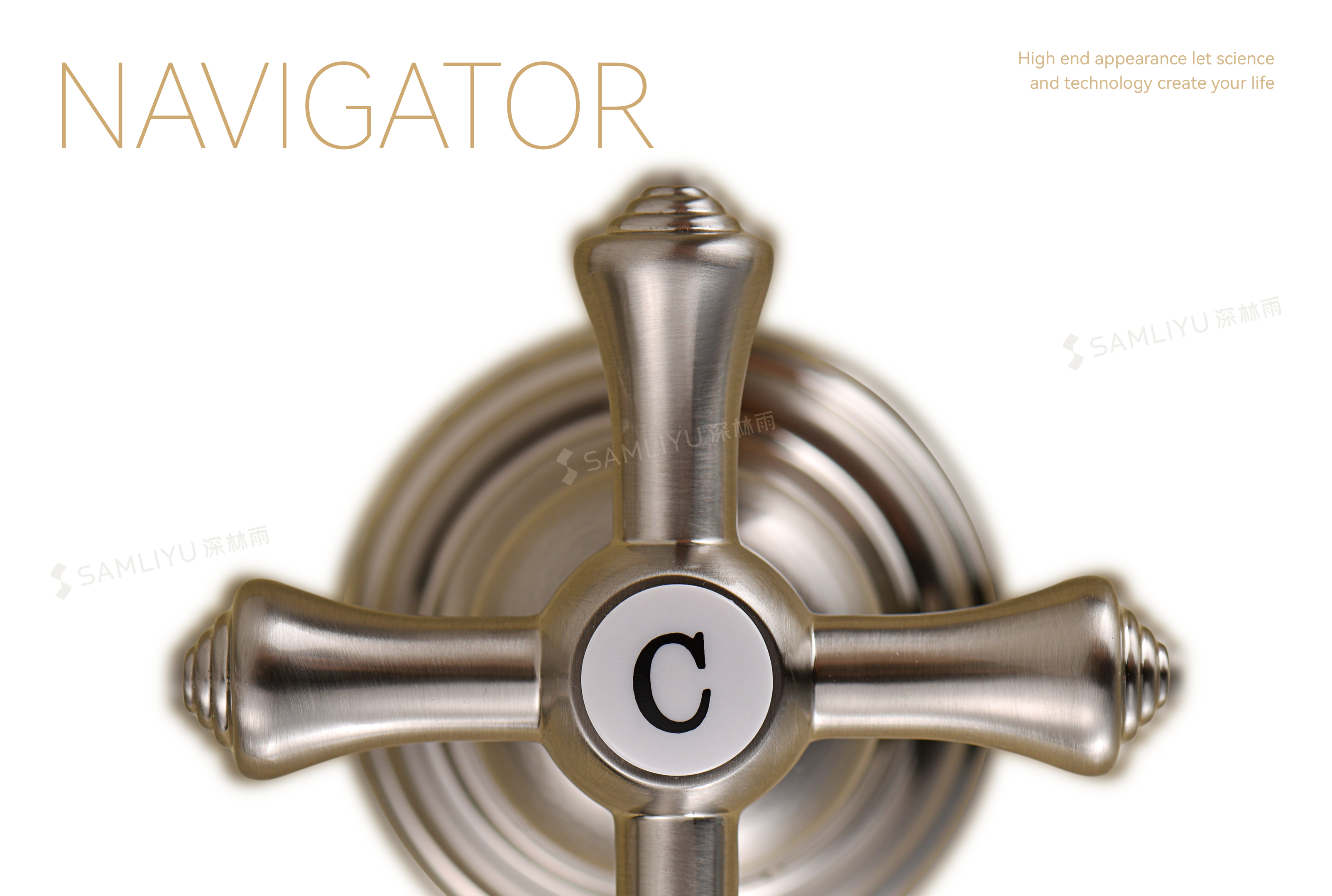 Torneira de banheiro com 3 furos