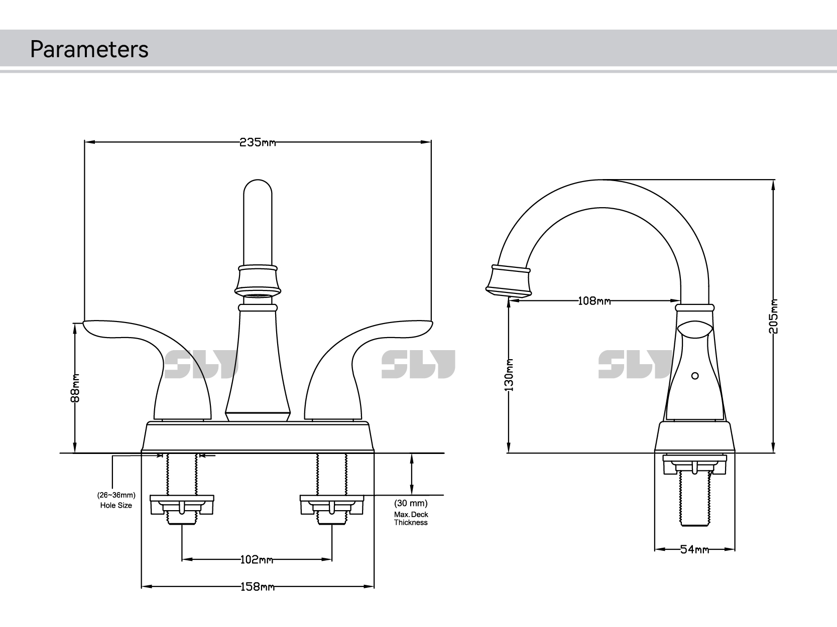 torneira de banheiro padr&atilde;o