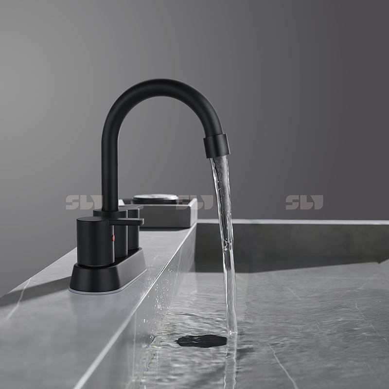 Sly Cupc Hot Selling Double Handle Chrome Basin Torneiras para lavatório do banheiro
