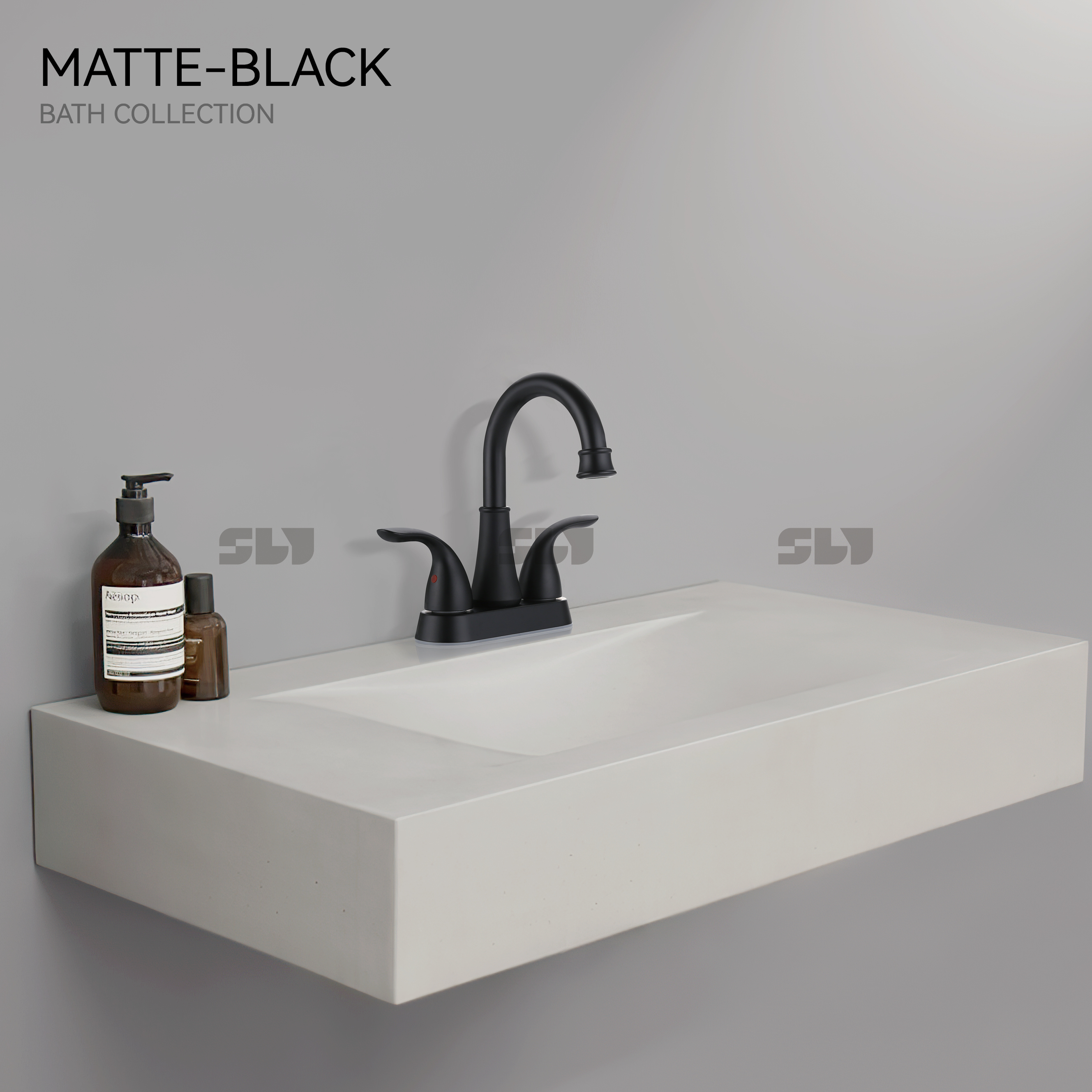 Sly Kaiping Factory por atacado Double Handle Wash Basin Torneira