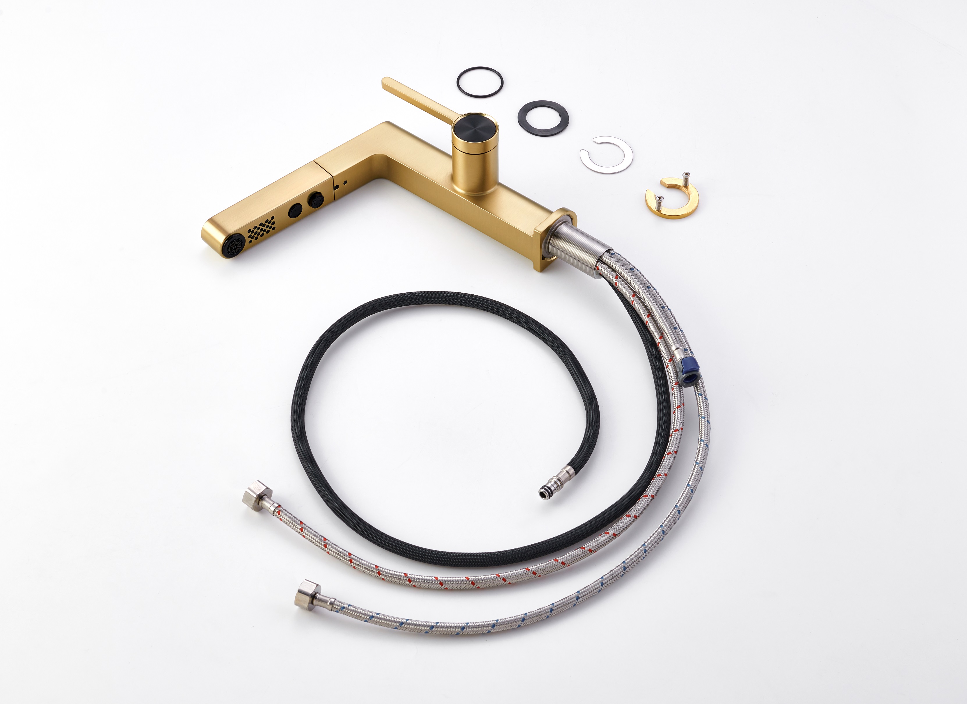 torneiras montadas na parede