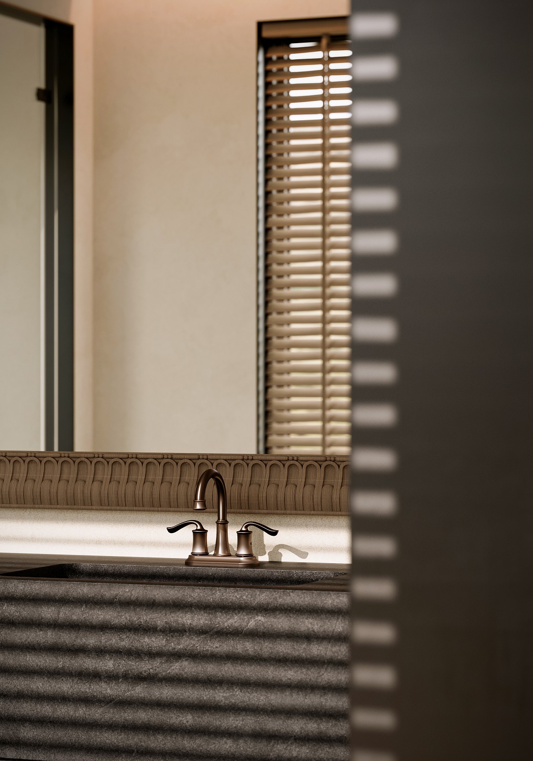 torneira de banheiro de bronze polido com &oacute;leo