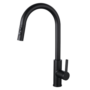 Sly Matte Black Hot Salking Sia de água Torneira Puxe a torneira da cozinha