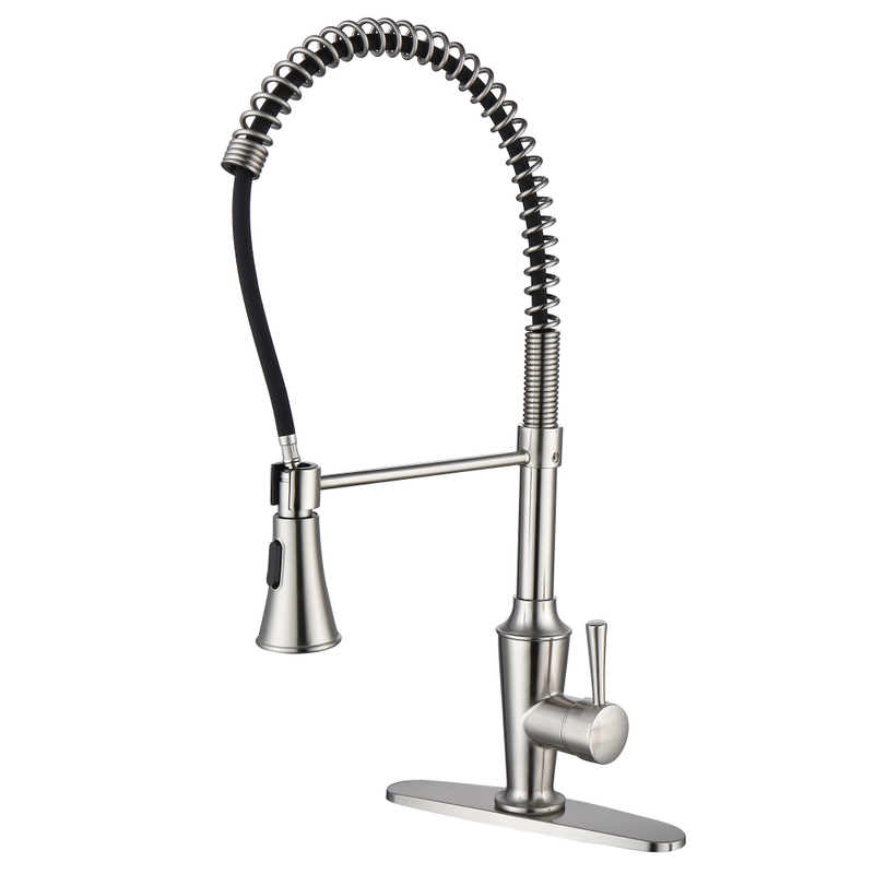 Torneiras de cozinha de alavanca única astíssimas com pulverizador de pulverizador pia de cozinha torneira