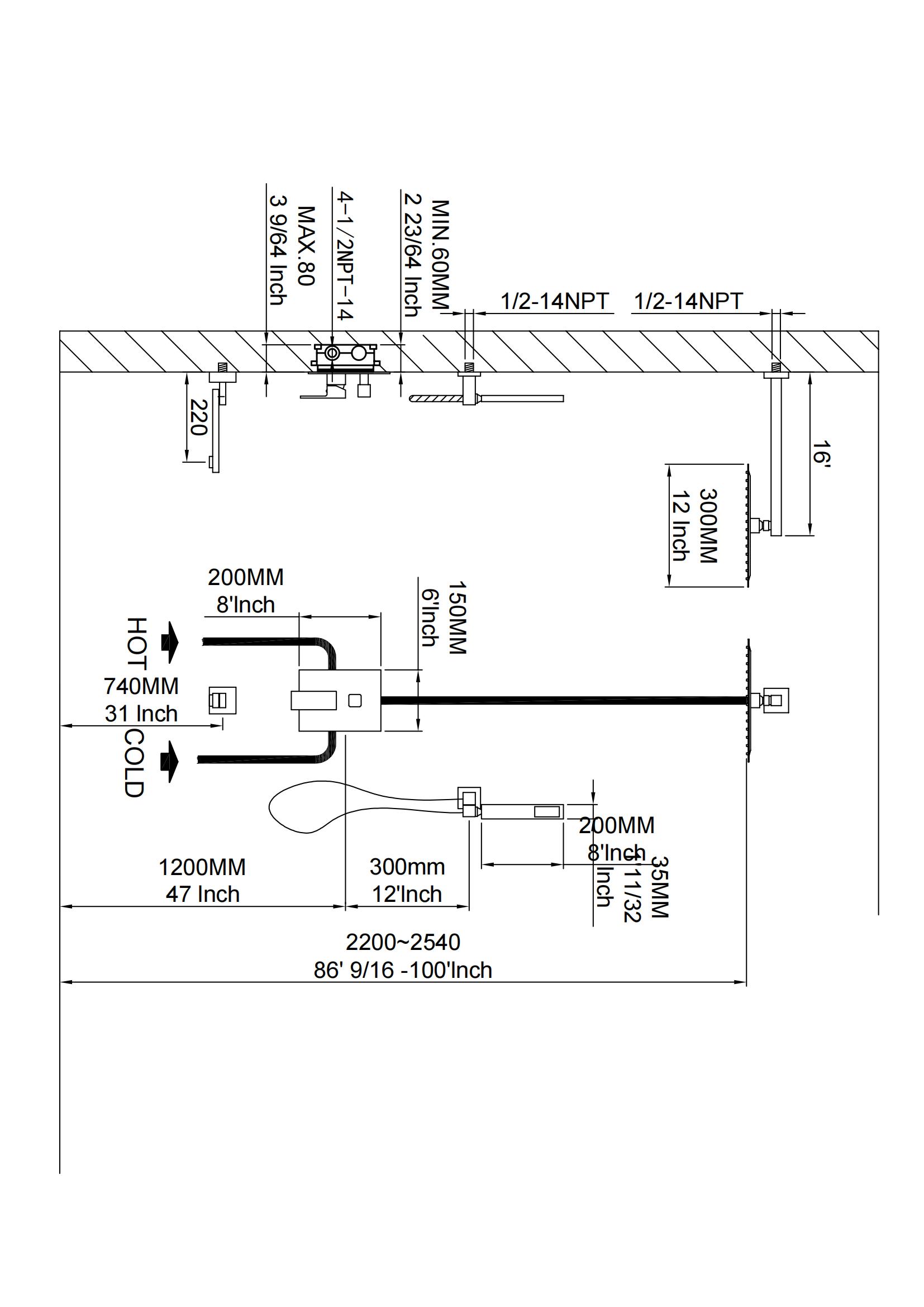 Banheiro de chuva oculto de chuva