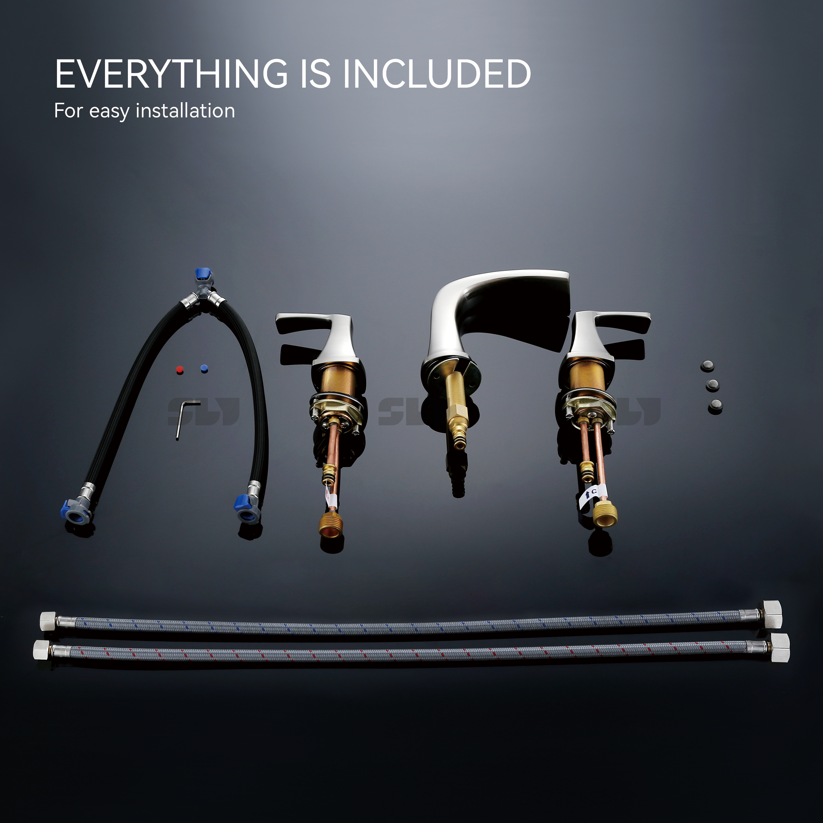 Torneira de vaidade de 3 pe&ccedil;as