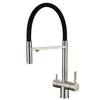 Popular S304 cor de níquel escovada puxe de 3 vias Misturador de cozinha Tap tapinha de água