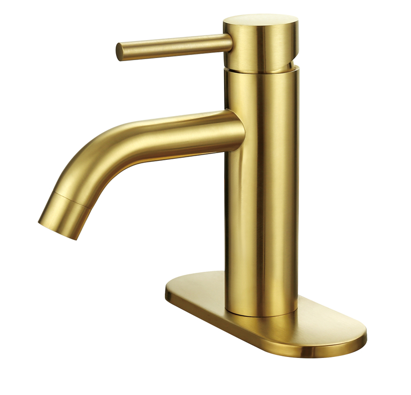 2022 Bacia Americana de Sly Americana UPC Gold Hole Unbored Brass Tap Taps Taps Mixer Torneiras 