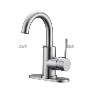 Torneira de banheiro de aço inoxidável moderno e moderno