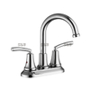 Sly New Design Design Chrome 4 polegadas Torneira Baça Bather Banheiro Mistor de Água Tap Tap Torneira de Lavagem Montada de Lavagem 