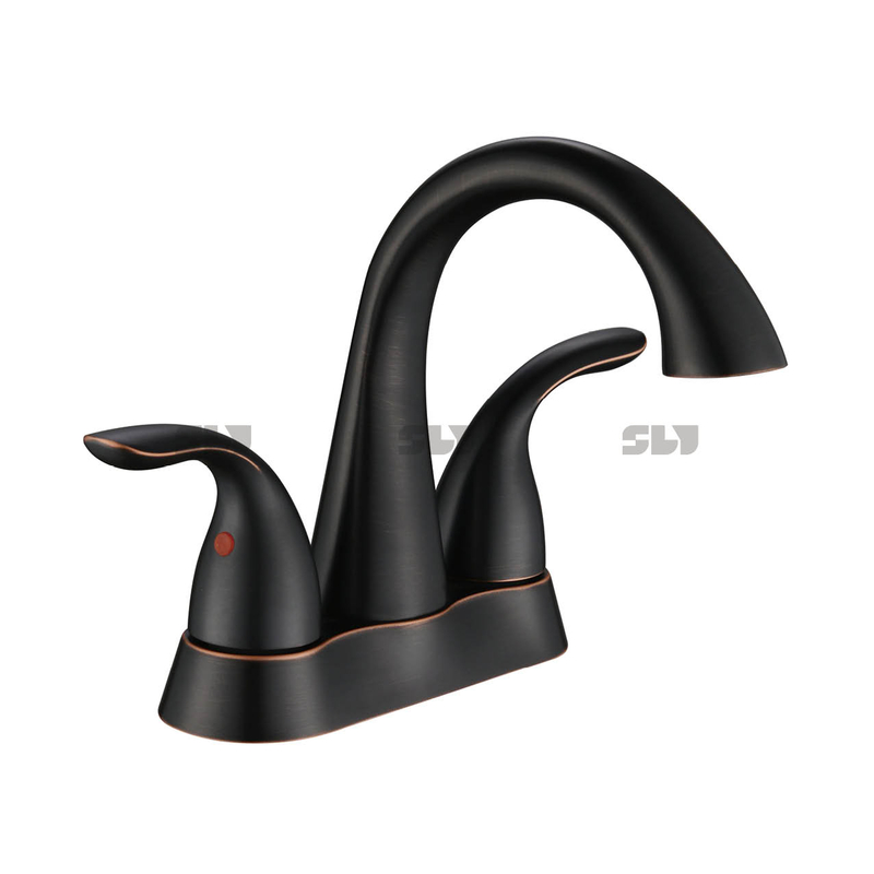Sly Luxury Dual Handle Hybrid Faucet Cachoeira Deck Montagem Torneira de banheiro
