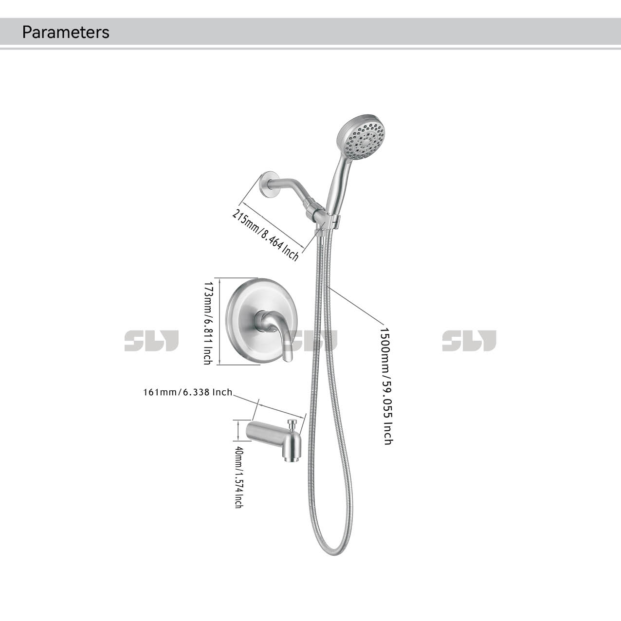Conjunto de chuveiro 