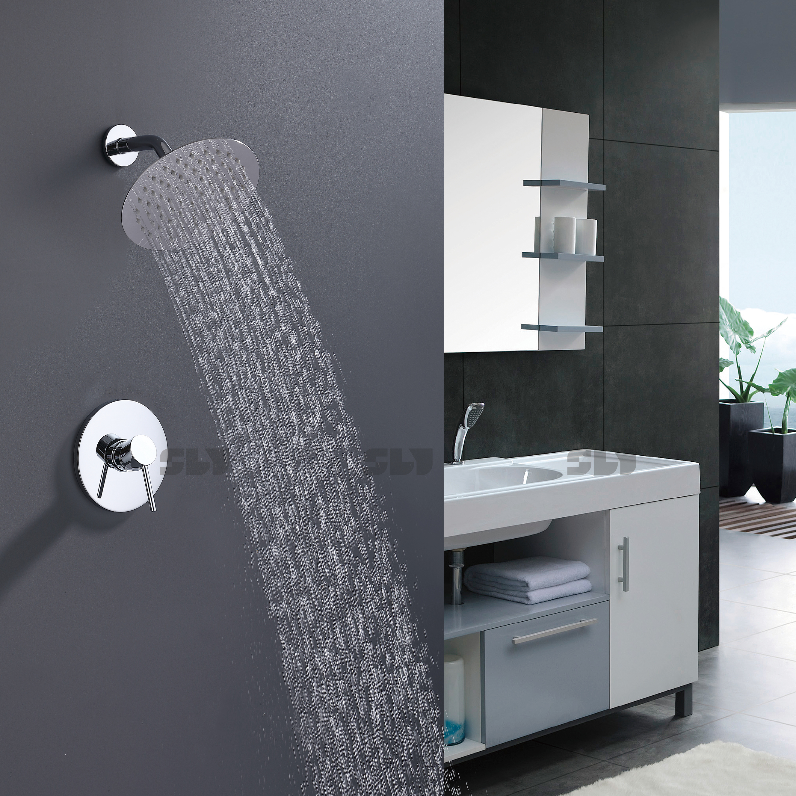 cabe&ccedil;a de chuveiro e torneira