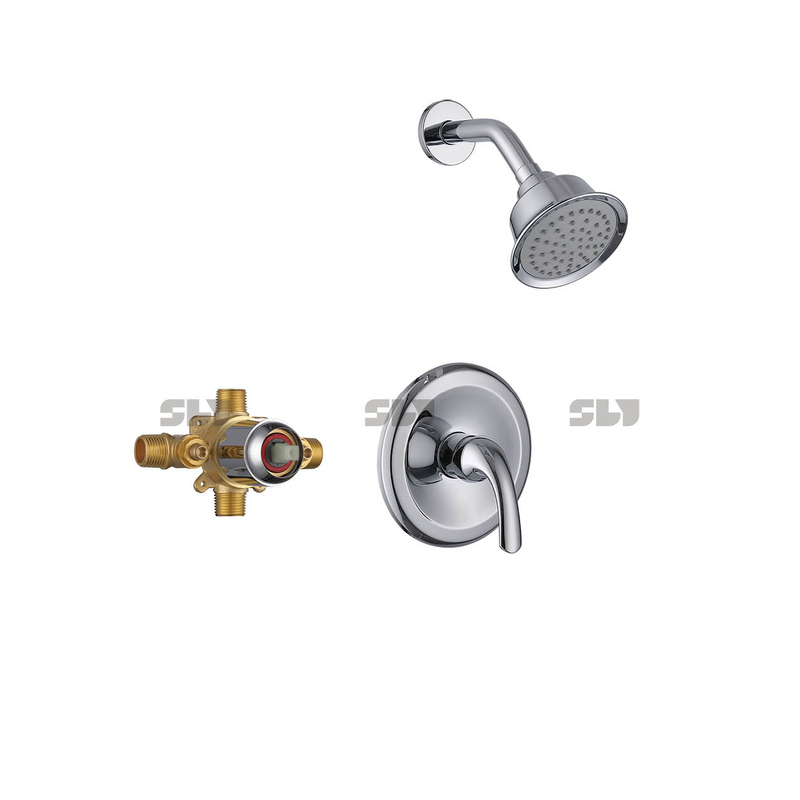 Conjunto de torneira de chuveiro astíssimos Conjunto de mistura de sistema de montagem de parede Brass