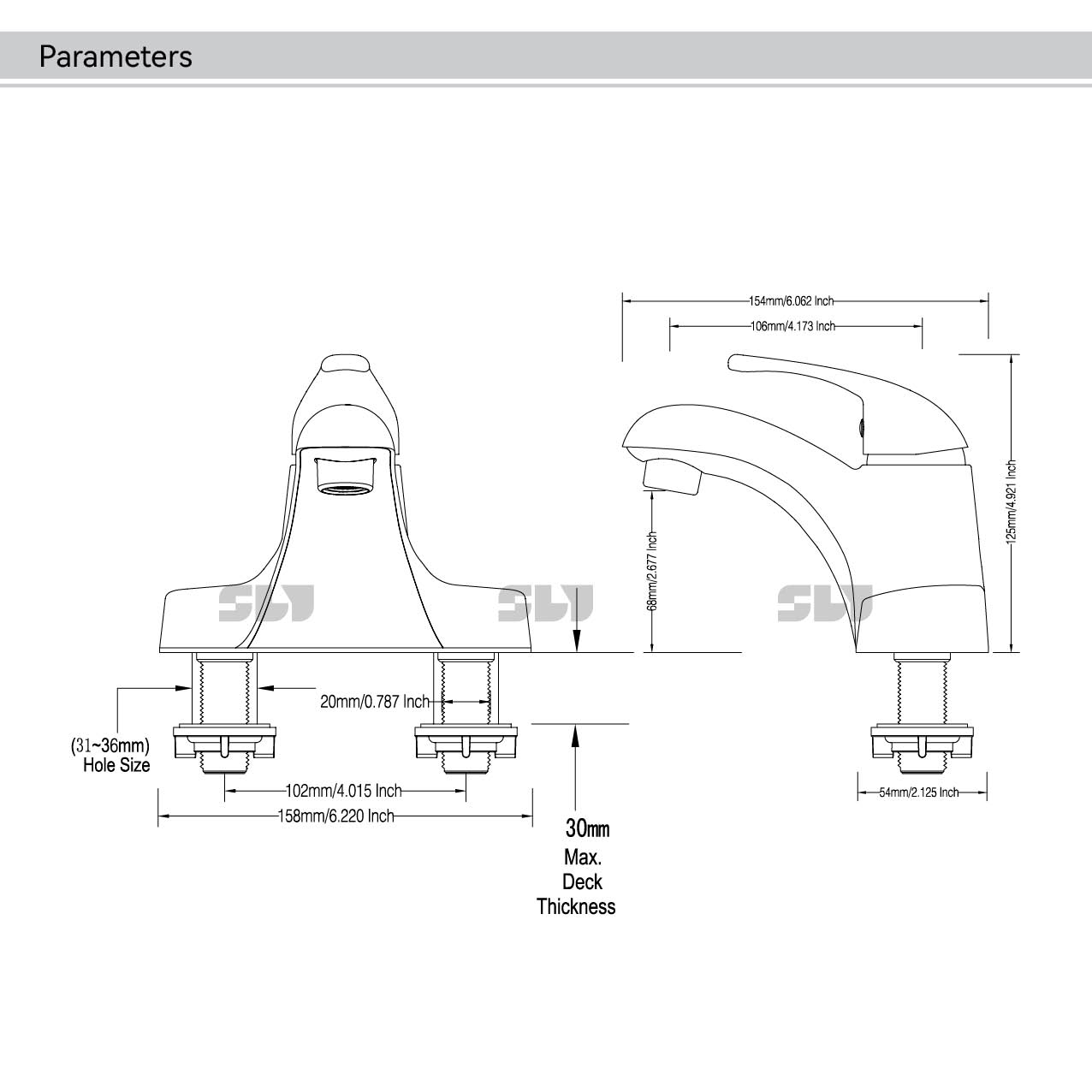 Torneira Misturadora de &Aacute;gua
