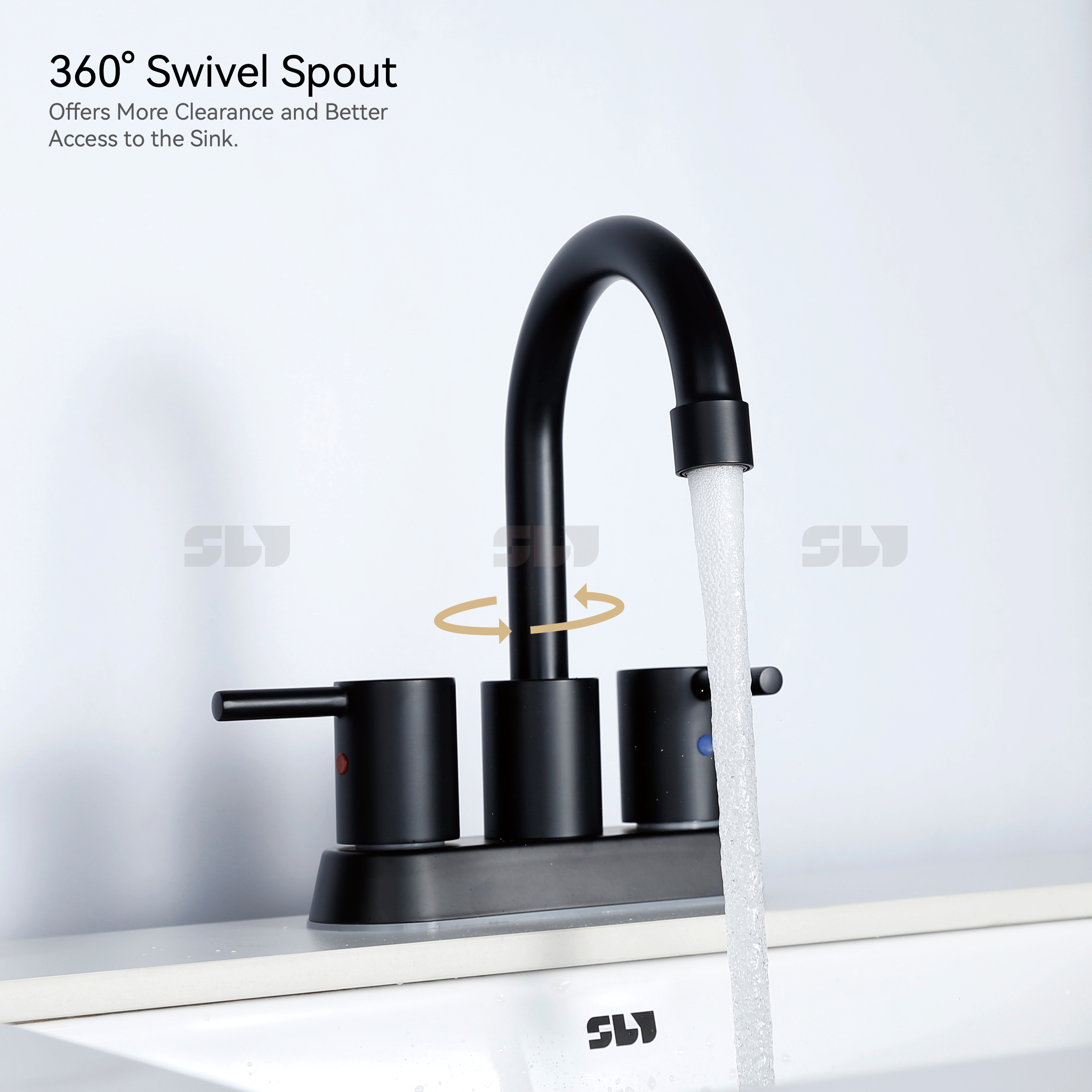 Torneira de banheiro de 360 ​​&deg;