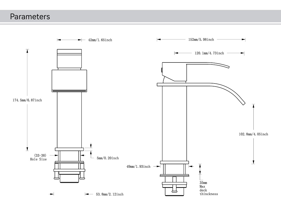 torneira montada na parede