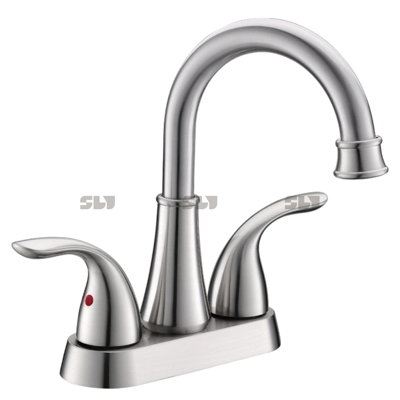 Sly Kaiping Factory por atacado Double Handle Wash Basin Torneira