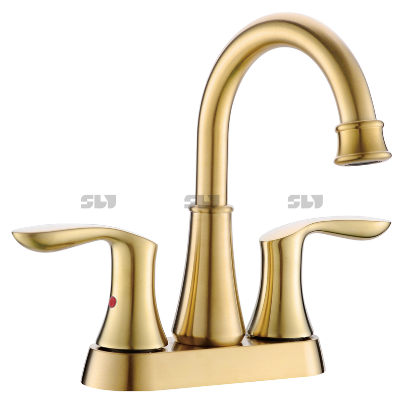 Sly Luxury Gold Design de 4 polegadas Torneira de Centerset para o banheiro de casa