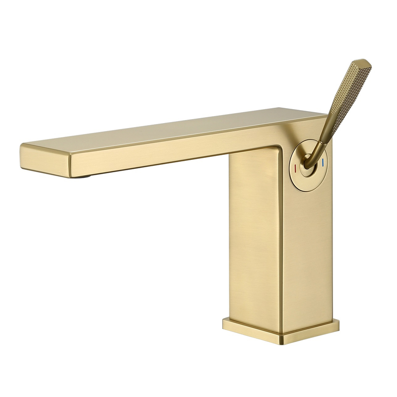 Sly Brass Chrome mais vendida com alça única de latão quente e fria torneira de banheiro