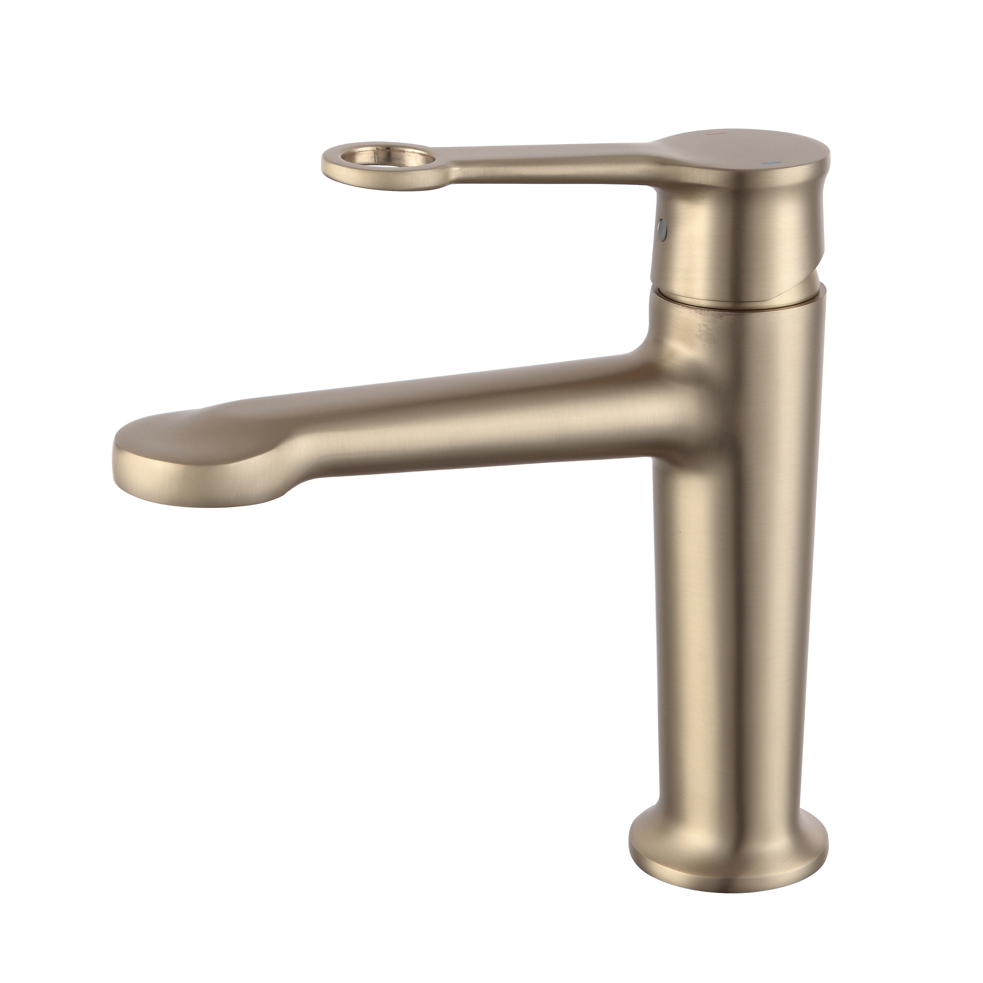 Sly Brass Matte Black Smart Home Basin Tap Brass Banheiro Torneira com alça e orifício único