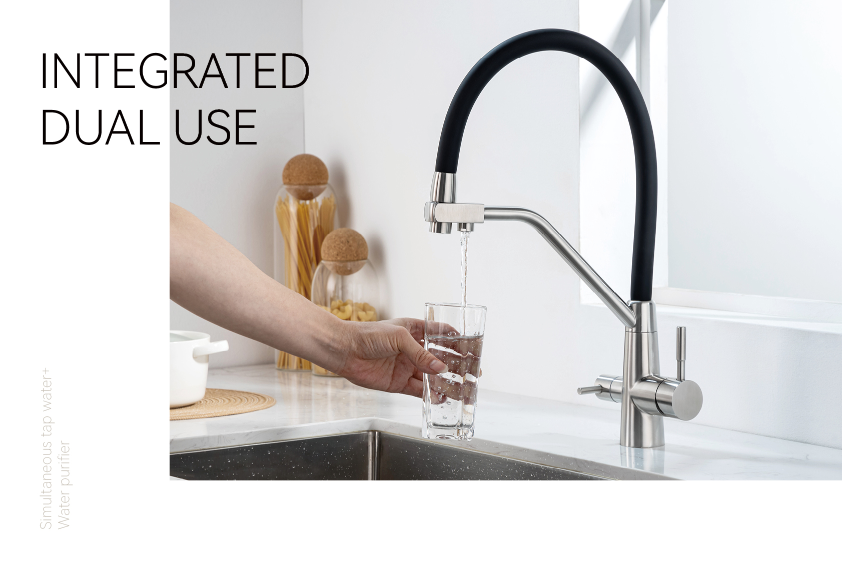 Torneira de cozinha com filtro de &aacute;gua