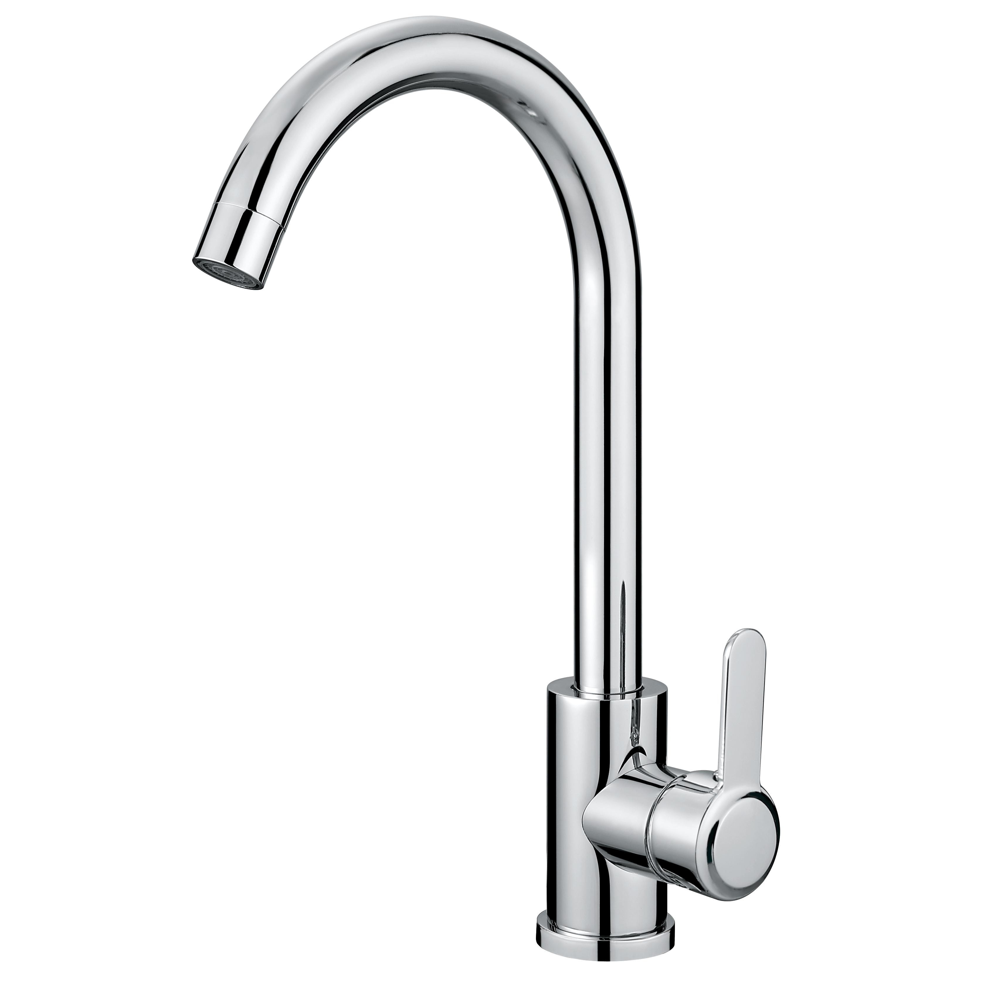 Torneira de pia de cozinha cromada moderna e moderna