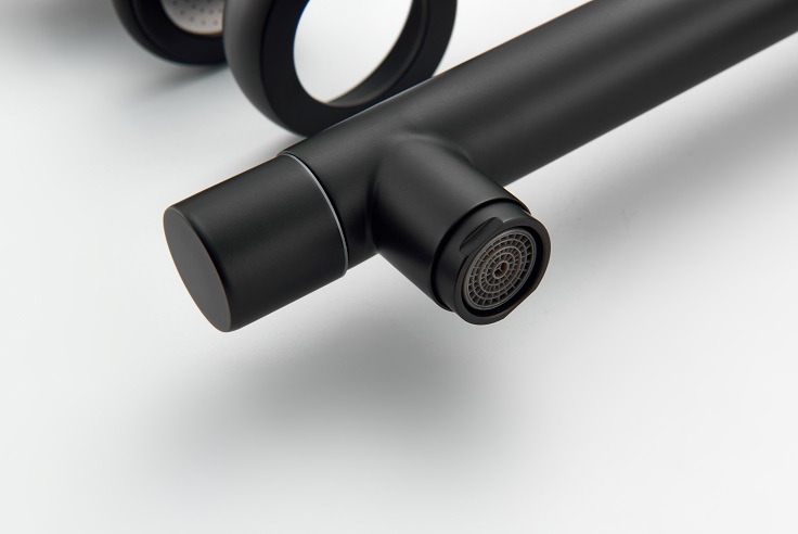 torneira de cozinha preto fosco