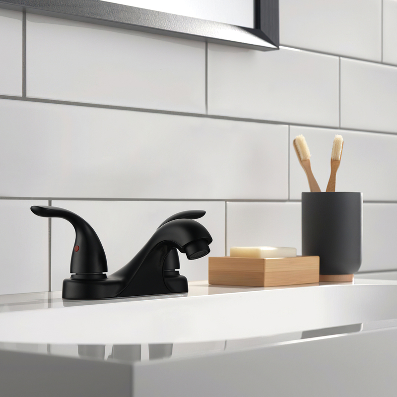 Torneira de banheiro de mixagem dupla e de dupla mistura quente