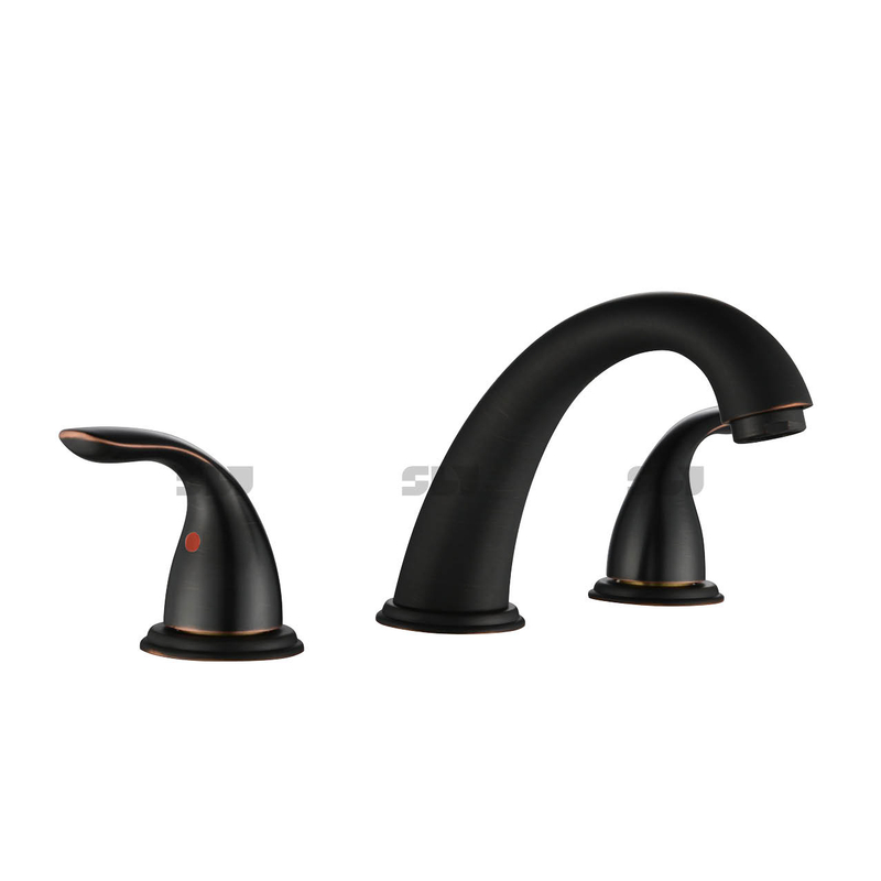 Fabricante de sely por atacado de 8 polegadas de torneira de bacia generalizada 2 alças de 3 orifícios Mixer Mistured Mixer Tap Brass Bathin Faucet