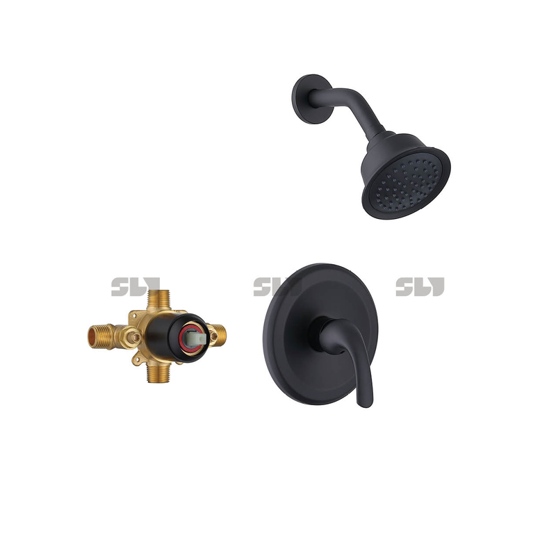 Conjunto de torneira de chuveiro astíssimos Conjunto de mistura de sistema de montagem de parede Brass