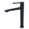 Sly Brass Matte Black de alta qualidade Baixa alça única Cromo Torneira de banheiro