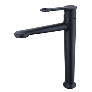 Sly Brass Matte Black de alta qualidade Baixa alça única Cromo Torneira de banheiro