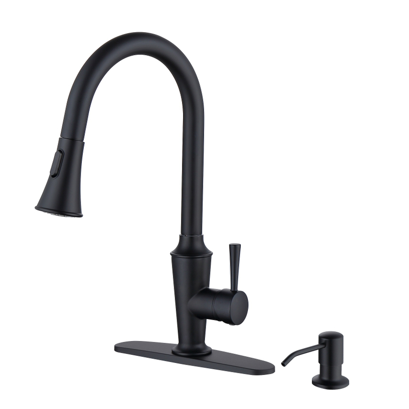 Torneira de cozinha com níquel escovados e escovados