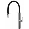 Sly New Trends Torneira de cozinha com 2 em 1 Pull Spray Modern Modern Hold Single Torneira Níquel escovada Torneira