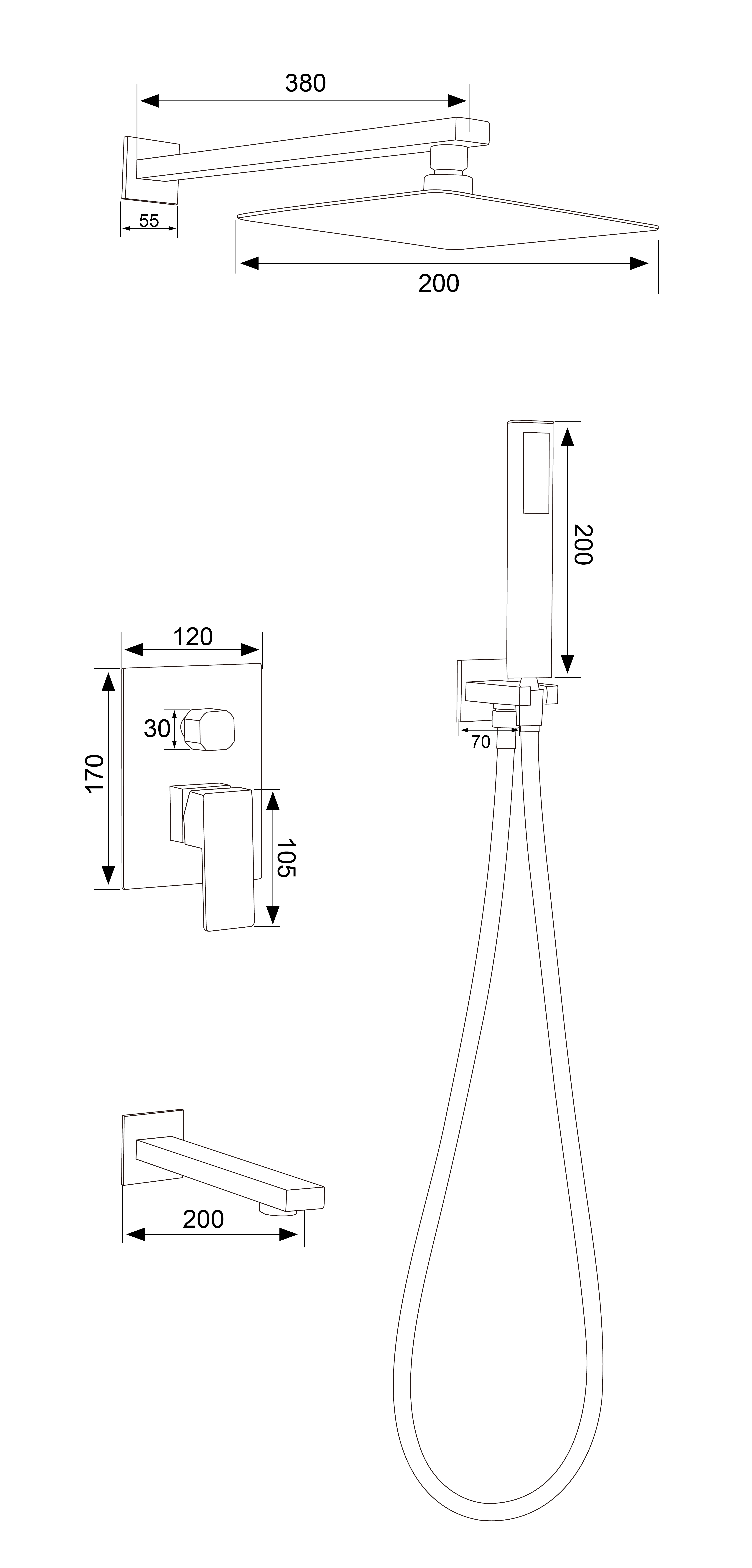 de chuva em cascata na parede 