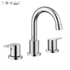 Bacia de banheiro astíssimos banheiros amassados ​​da bacia face torneira Cupc Double Handle torneira 
