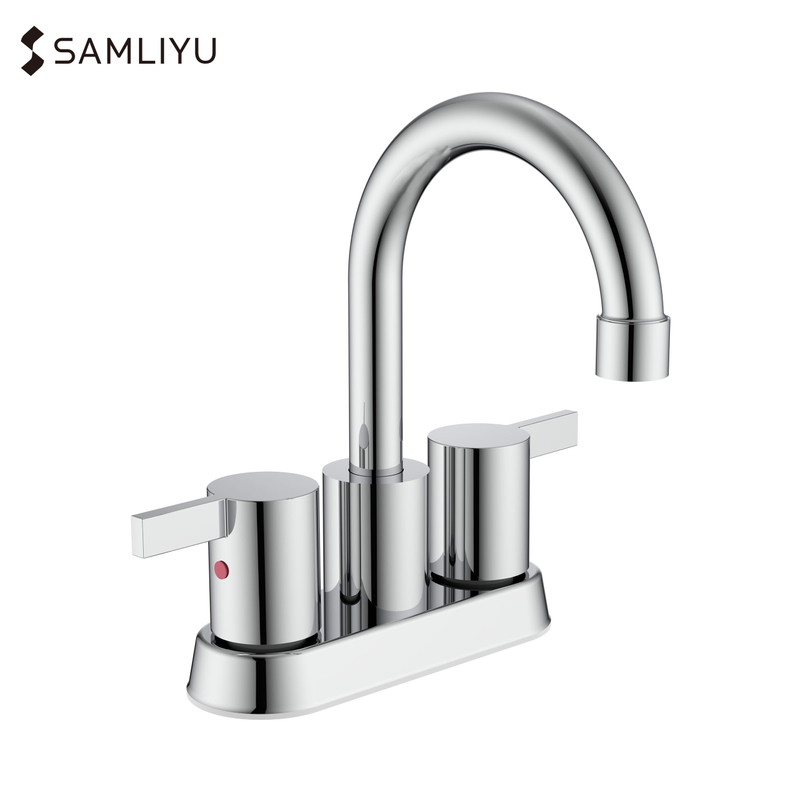 Manuja dupla astuta 4 polegadas Center Hot/Cold Conjunto de vaso sanitário Torneira