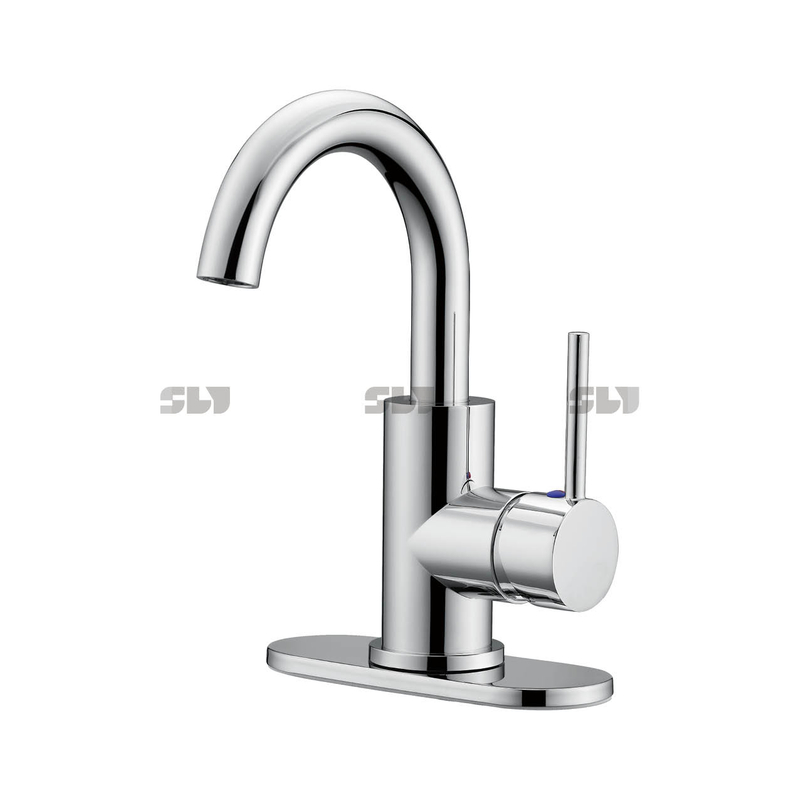 Torneira de banheiro de aço inoxidável moderno e moderno