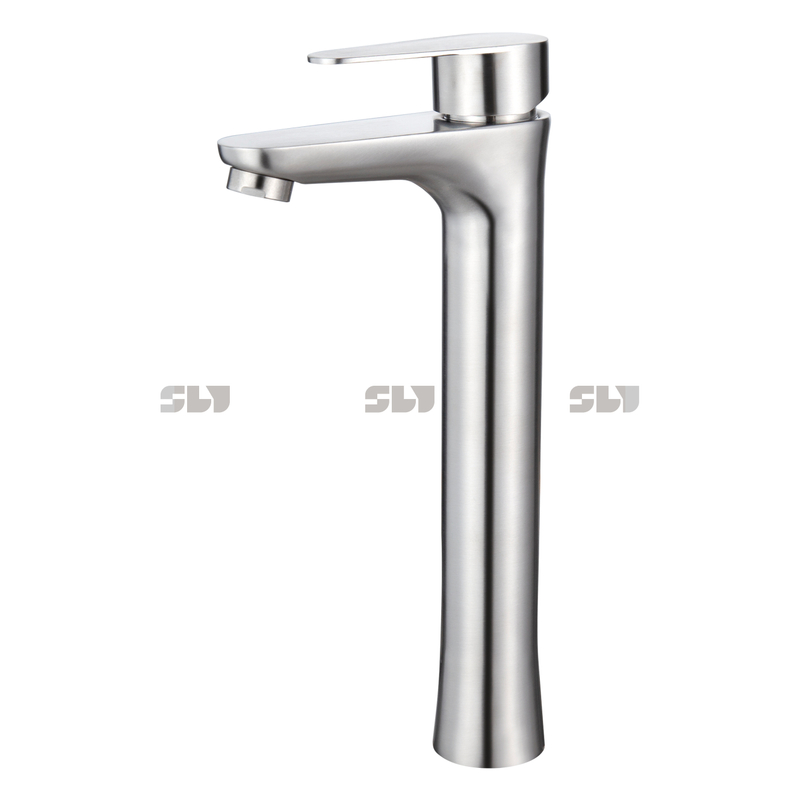 Banheiro de torneira de orifício único de aço inoxidável de venda de aço inoxidável