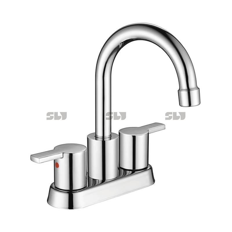 Sly Cupc Hot Selling Double Handle Chrome Basin Torneiras para lavatório do banheiro