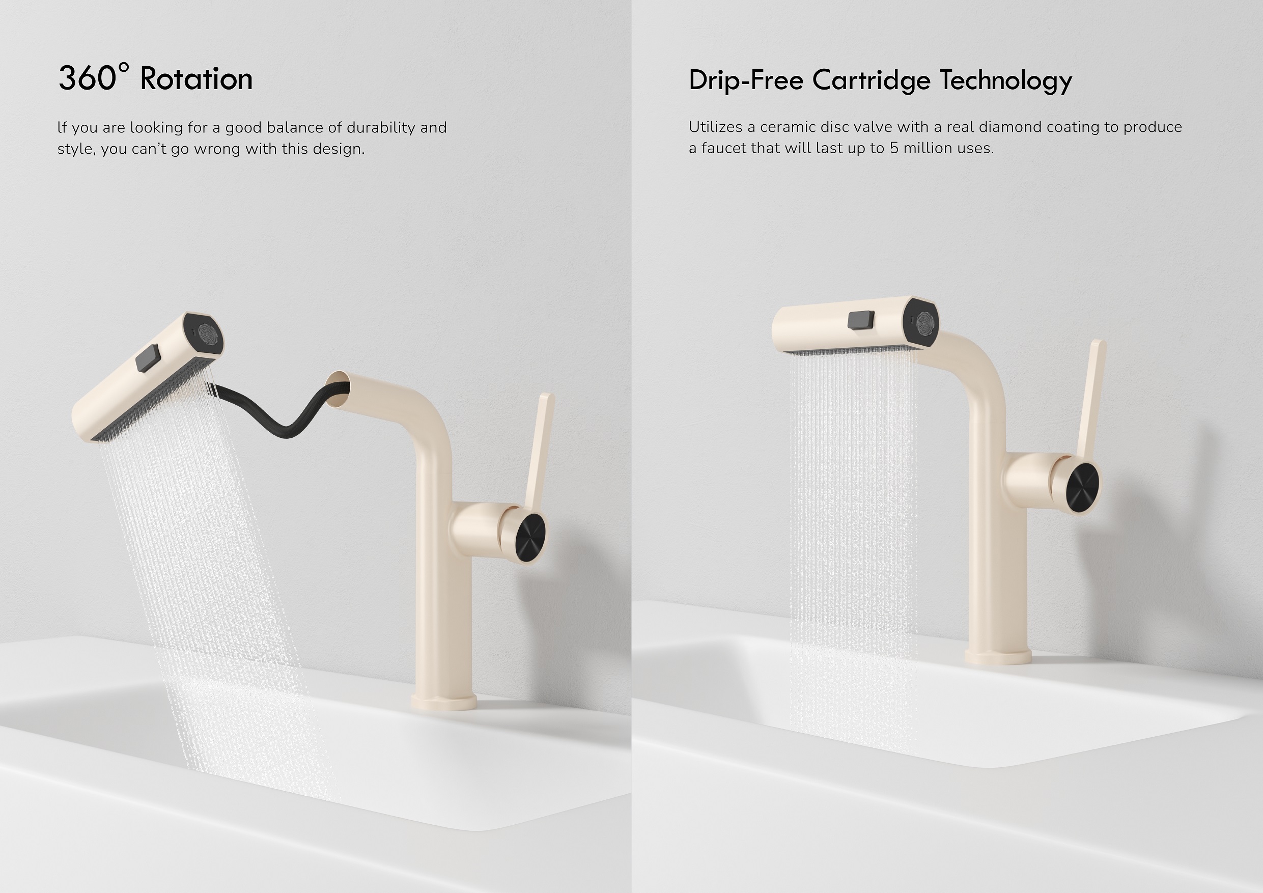 torneira de banheiro central