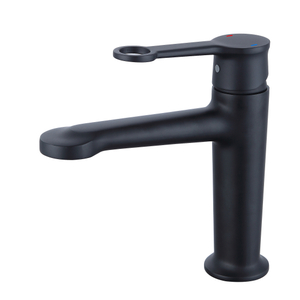 Sly Brass Matte Black Smart Home Basin Tap Brass Banheiro Torneira com alça e orifício único