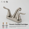 Two Handle Bathroom Banheiro Luxo Brass cromo de 4 polegadas Torneira Melhor Torneira 