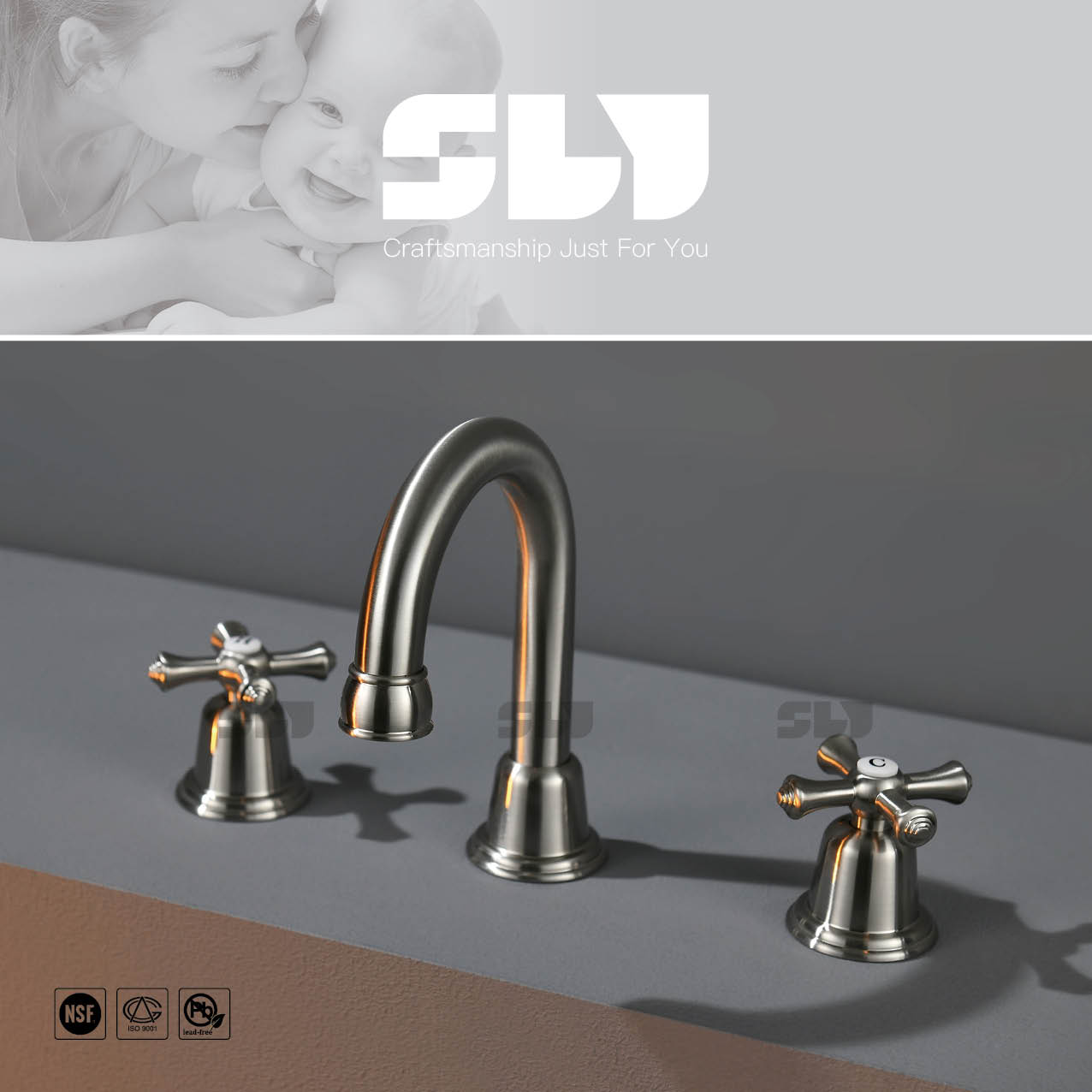 Torneira de banheiro de 6 polegadas