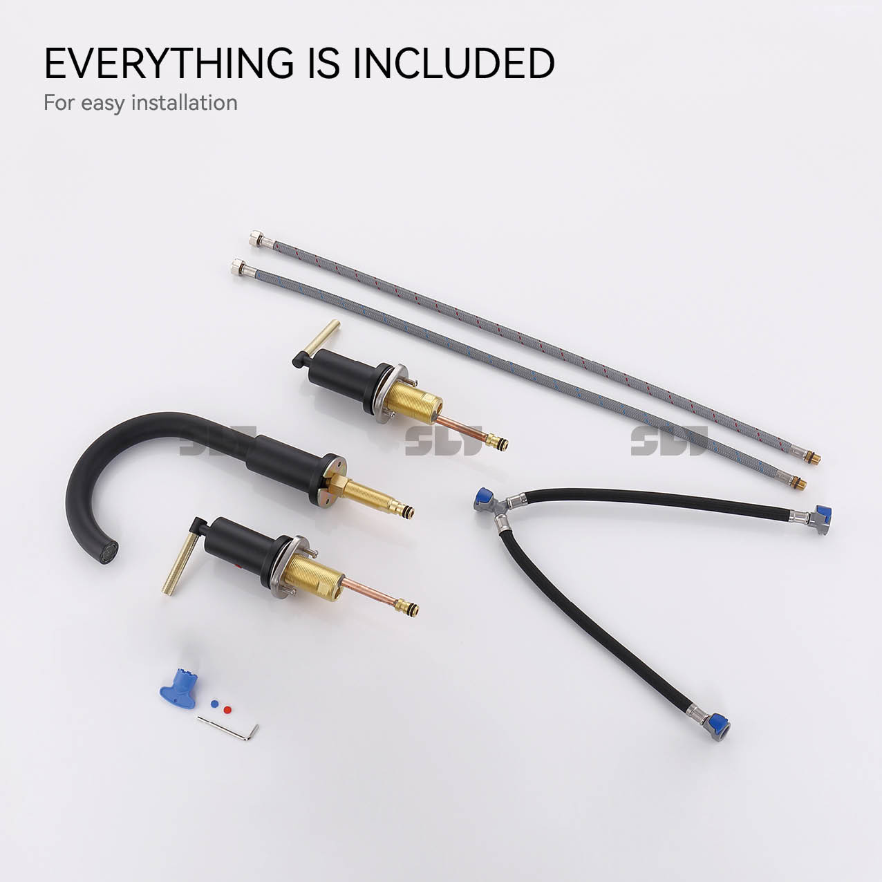 torneiras de pia de banheiro quente e fria