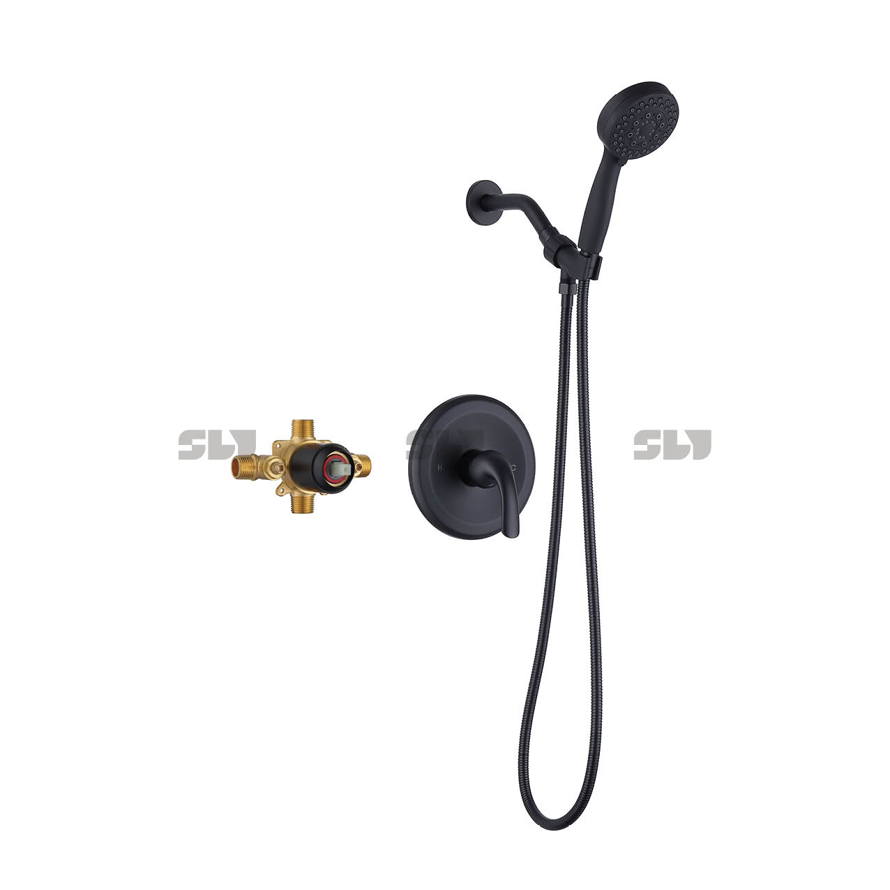 Escova ascastadas níquel chuveiro combo combo chuveiro combo conjunto de chuveiro kit de acabamento de chuveiro