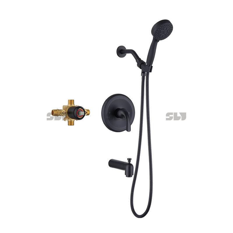 Sly duas funções escovadas de chuveiro dourado combo combo chuveiro de banho de banho chuveiro de banheiro